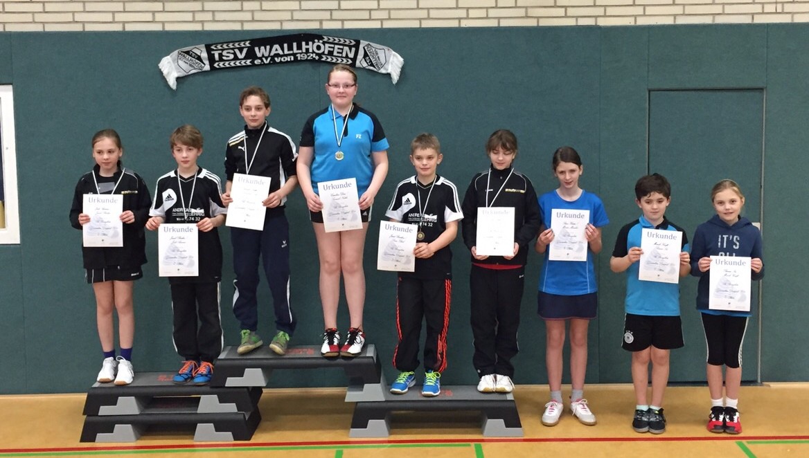 Sieger im GD U13: Samuel Niethe/Caroline Dau , 4. Platz: Marek Kraft/Theresa Six