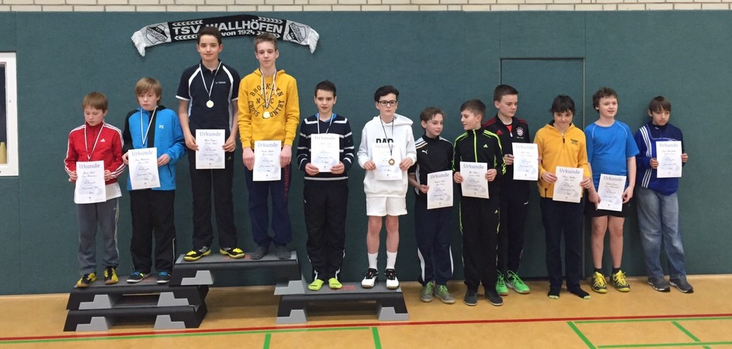 JD U15: Sieger: Marcel/Thorben Schulz (SV Komet Pennigbüttel), 2. Platz: Marvin Koch/Jonas Weidemann, 4. Platz: Samuel Niethe/Marc Kaiser